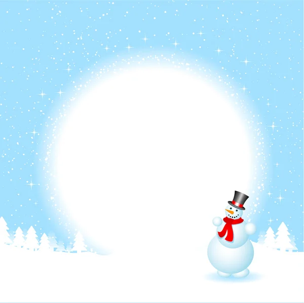 Snowman background — Stock Photo, Image