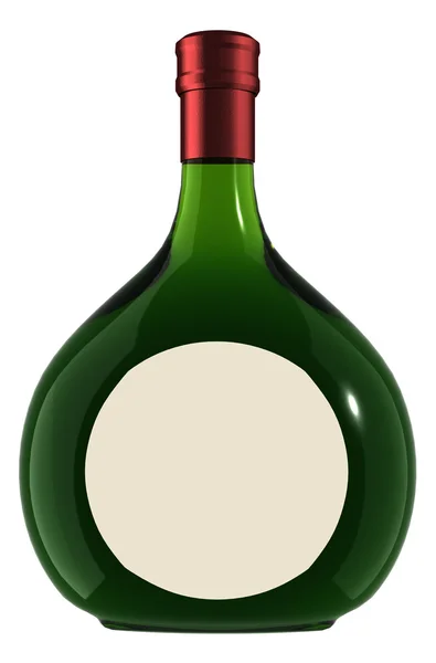 Láhev na víno - v rámečku — Stock fotografie