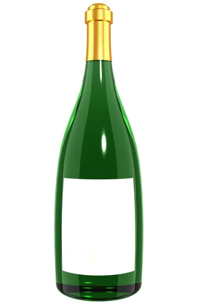 Weinflasche - weiß — Stockfoto
