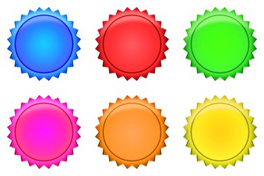 Button collection clipart