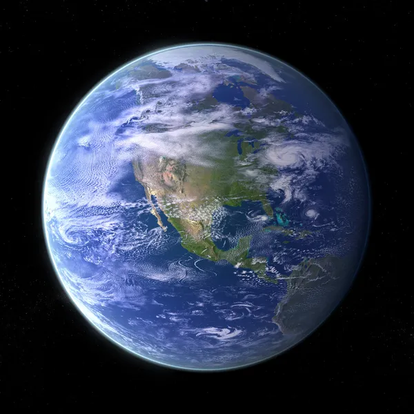 Planet Earth - black — Stock Photo, Image