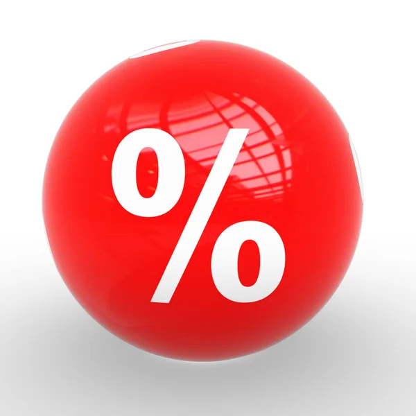 Esfera por cento — Fotografia de Stock