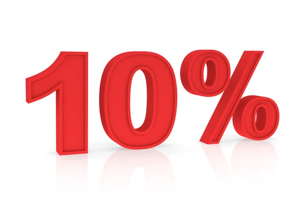 Discount 10% — 图库照片