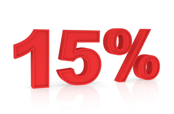 Discount 15% — Stockfoto