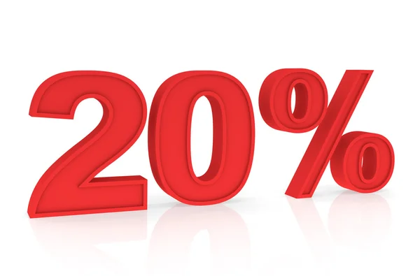 Desconto 20% — Fotografia de Stock
