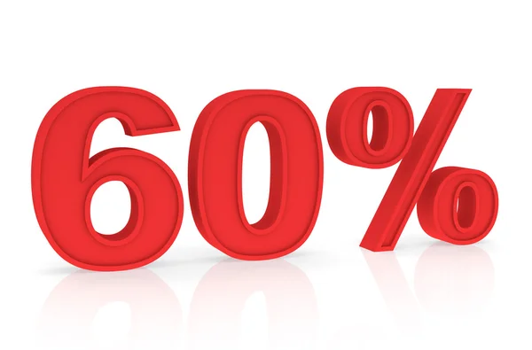 Discount 60% — 图库照片