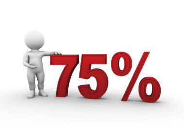 Percent 75 - Bobby Series clipart