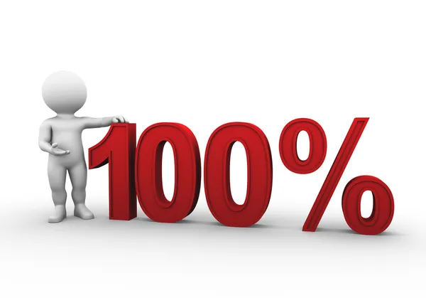 Percentagem 100 - Bobby Series — Fotografia de Stock
