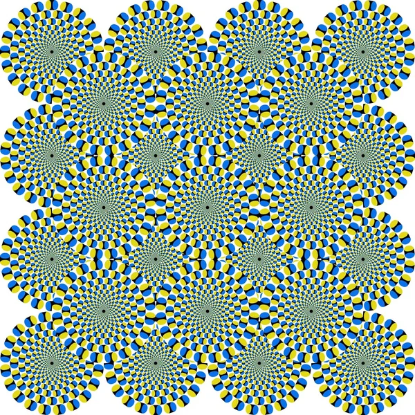 Оптична ілюзія кіл — стокове фото