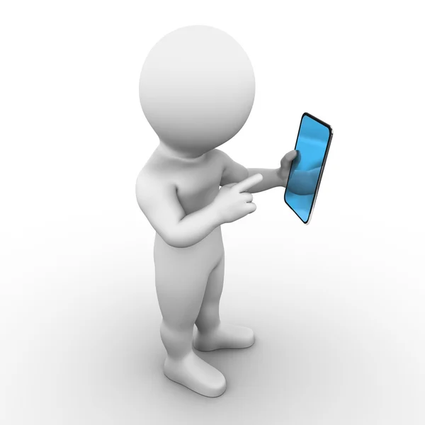Tablet-PC mit Touchscreen - Bobby-Serie lizenzfreie Stockbilder