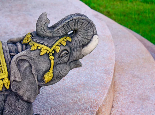 Elefant Voller Dekoration Thailändischen Stil — Stockfoto