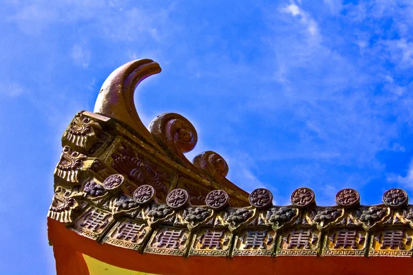 Chiński styl dachu — Zdjęcie stockowe