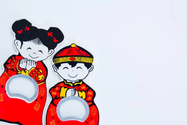 Chinês menino e menina — Fotografia de Stock