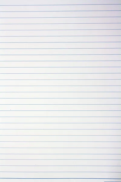 Full frame Blank note paper with blue line — Stock Photo, Image