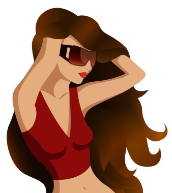 Dancing girl clipart