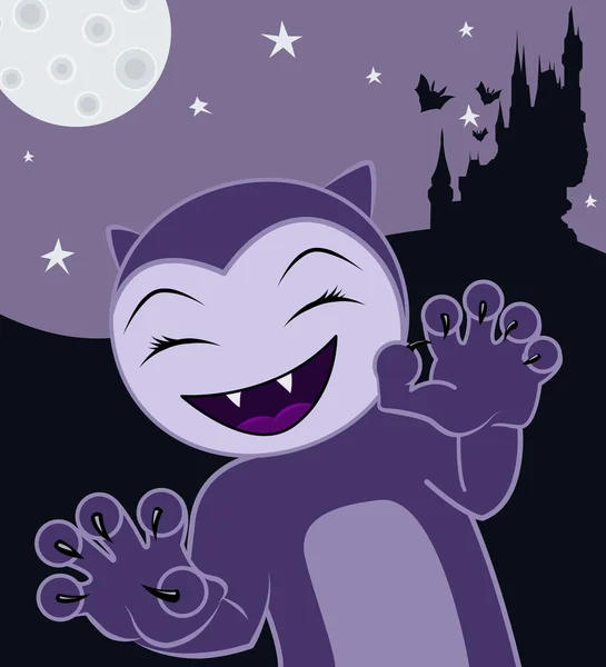 stock vector Halloween cat