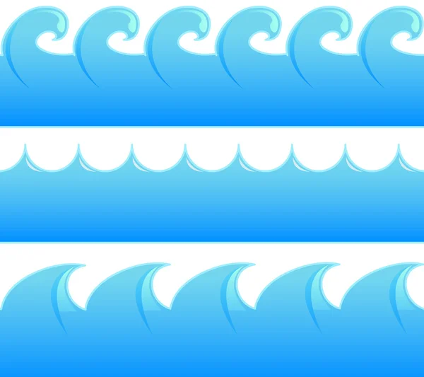 Синього прості хвилі — стоковий вектор
