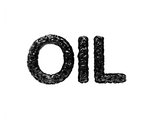 stock image Oil word