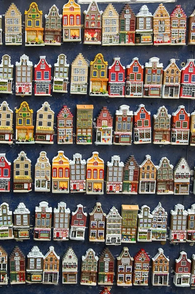 Kolekce malé lednice magnety z Amsterdamu. Royalty Free Stock Obrázky