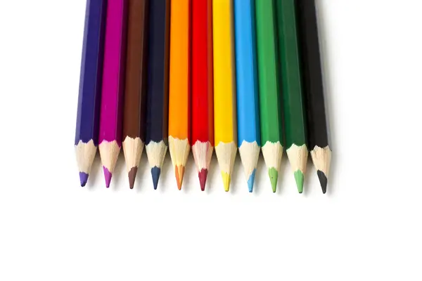 Кольорові олівці Ліцензійні Стокові Зображення