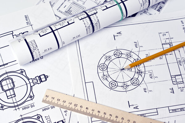 The engineering drawing