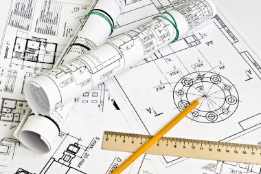 The engineering drawing clipart