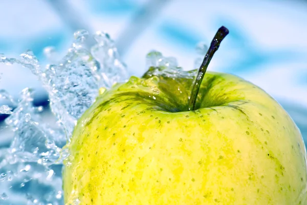 stock image Apple in water splash