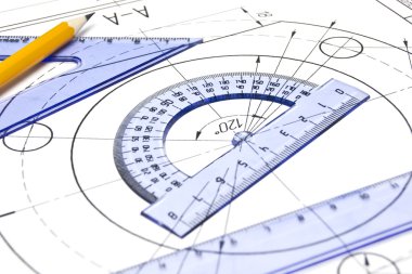 Engineering drawing equipment clipart