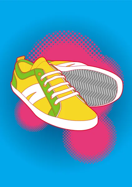 Ilustración de zapatillas — Foto de Stock
