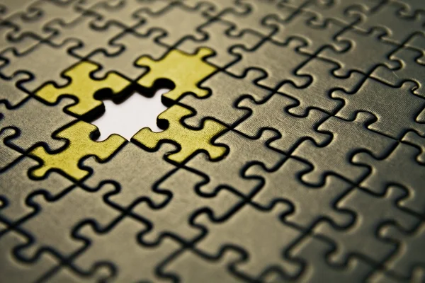 Puzzle Connection Finding Missing Part Puzzle — Stock Photo, Image