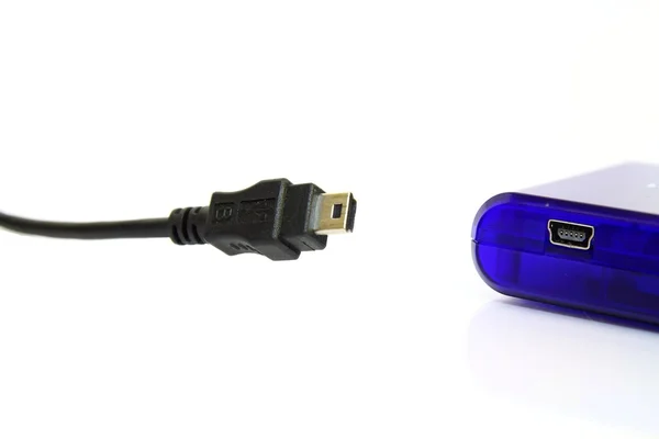 Close Card Reader Usb Input Usb Cable Type — Stock Photo, Image