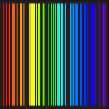 Background - stripes in rainbow colors in vector format clipart