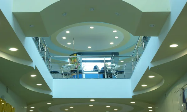 stock image False ceiling with lights and view at a second floor