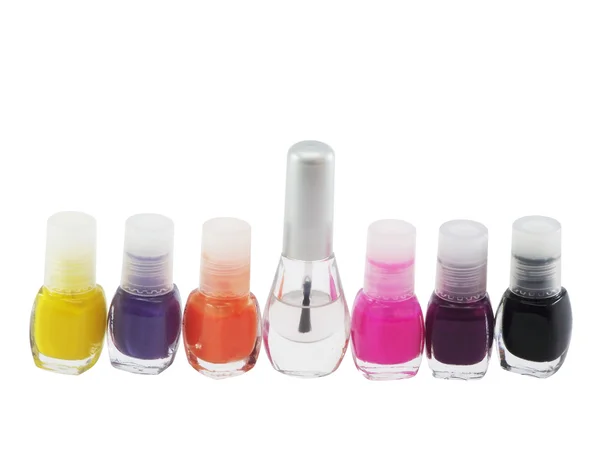 Vícebarevné nehty polish1 — Stock fotografie