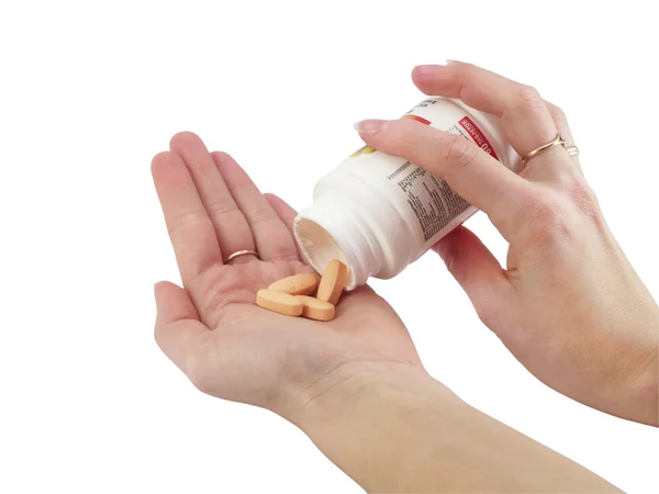 Tablety na dlani — Stock fotografie