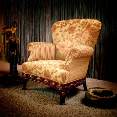 Vintage armchair clipart