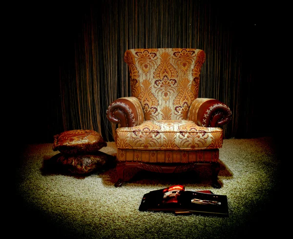 Einsamer Sessel — Stockfoto