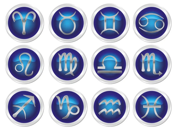 Horoscope signes du zodiaque — Image vectorielle