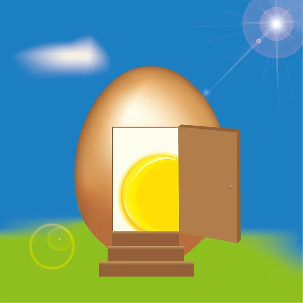 Eggs house — Stock Vector