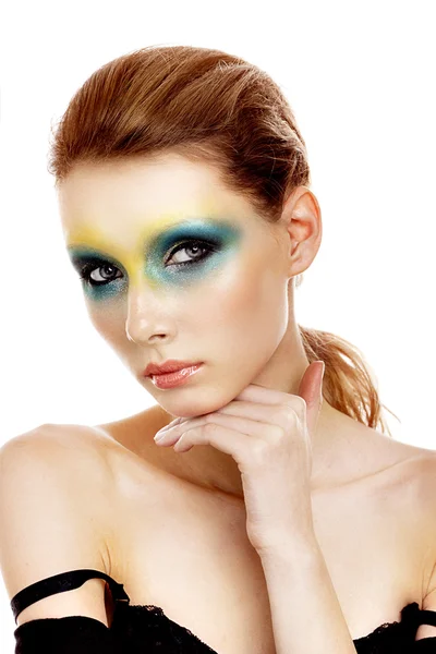 Professionell natursköna makeup — Stockfoto