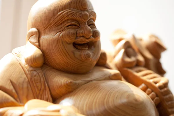 Wooden buddha — Stock Photo, Image