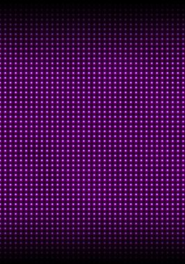 The wall illuminated with magenta bulbs clipart