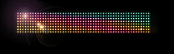 Цветная Сетка Бесшовных Светящихся Светодиодных Огней Стоковое Изображение