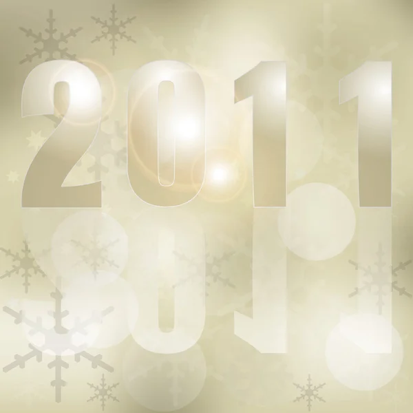 Рождество / Новый год 2011 Карточка фон — стоковый вектор