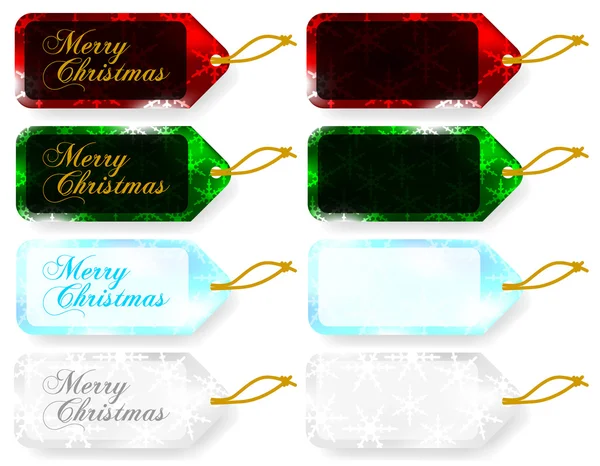 Ensemble d'étiquettes cadeaux de Noël / étiquettes de vente — Image vectorielle
