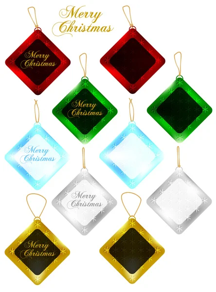 Conjunto de etiquetas de regalo de Navidad / venta Etiquetas — Vector de stock