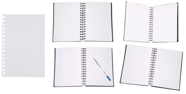 空白のメモ帳のセット — ストック写真