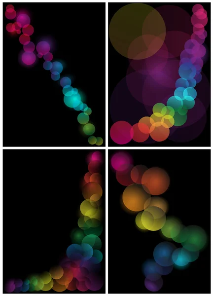 Set of Abstract Backgrounds — Stock Vector