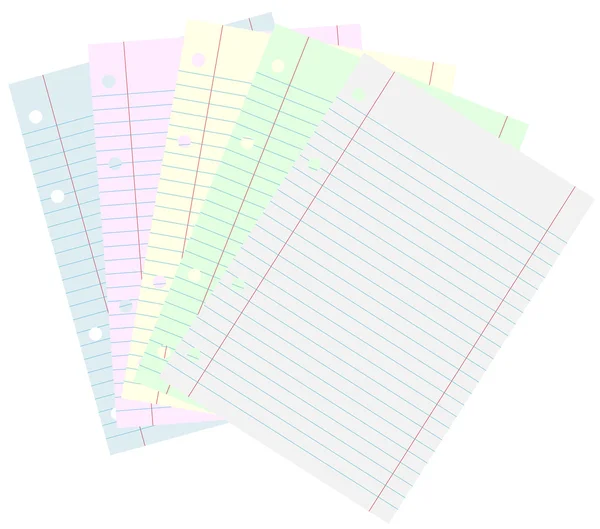 Documentos escolares em branco —  Vetores de Stock