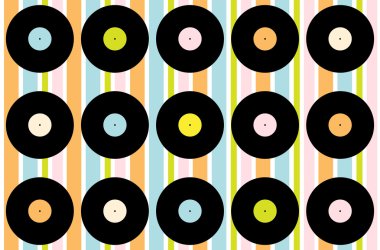 Vintage Vinyl Record Wallpaper clipart